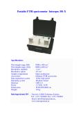Portable FTIR spectrometer Interspec 301-X