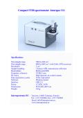 Compact FTIR spectrometer Interspec 311