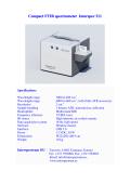 Compact FTIR spectrometer Interspec 311