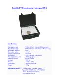 Portable FTIR spectrometer Interspec 300-X