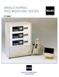 SINGLE KERNEL RICE MOISTURE TESTER PT-2600