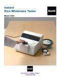 Instant Rice Whiteness Tester Model C600