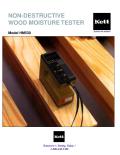 NON-DESTRUCTIVE WOOD MOISTURE TESTER Model HM530