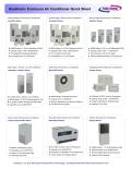 KOOLTRONIC ENCLOSURE AIR CONDITIONER QUICK SHEET