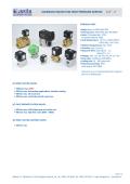 SOLENOID VALVES FOR HIGH PRESSURE SERVICE 1/4” - 2”