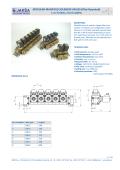 MODULAR MANIFOLD SOLENOID VALVES (Pilot-Operated) 1 or 2 inlets, 2 to 8 outlets