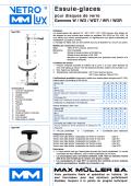 Essuie-glaces pour disques de verre Gammes W / WD / WDT / WR / WDR