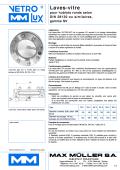 Laves-vitre pour hublots ronds selon DIN 28120 ou similaires, gamme SV