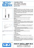 Laves-vitre pour hublots ronds selon DIN 28120 ou similaires, gamme SVS