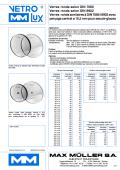 Verres ronds similaires à DIN 7080 / 8902 avec perçage central ø 10,5 mm pour essuie-glaces