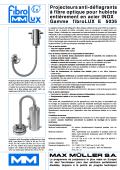 Projecteurs anti-déflagrants à fibre optique pour hublots entièrement en acier INOX Gamme fibroLUX E 5035