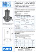 Projecteurs adf en acier inoxydable Gamme EdelEx STERI-LINE sur hublots à verres moulés pour raccords TriClamp gamme metaClamp