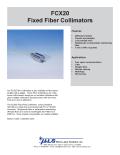FCX20 Fixed Fiber Collimators