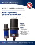 Xclude High Humidity Expansion Chamber Breather